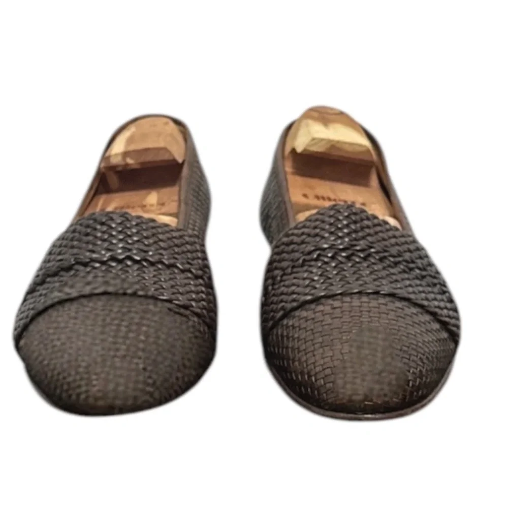 Authentic Bally luxury designer brand men's leather loafers slip on shoes 9.5